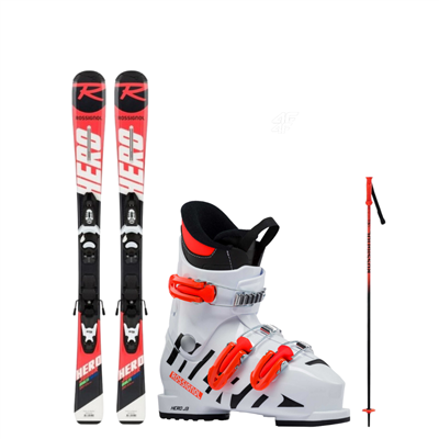 Schiuri Rossignol Hero JR Kid X + schiuri Rossignol Hero + bețe
